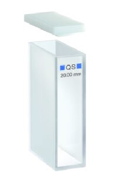 CUBETA DE ABSORCION CUARZO 100 QS 20 MM