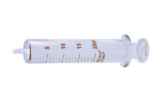 JERINGA VIDRIO 20 ML CONO VIDRIO