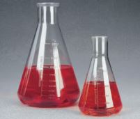 MATRAZ ERLENMEYER PLASTICO C/DEFLECTOR PC 1000 ML