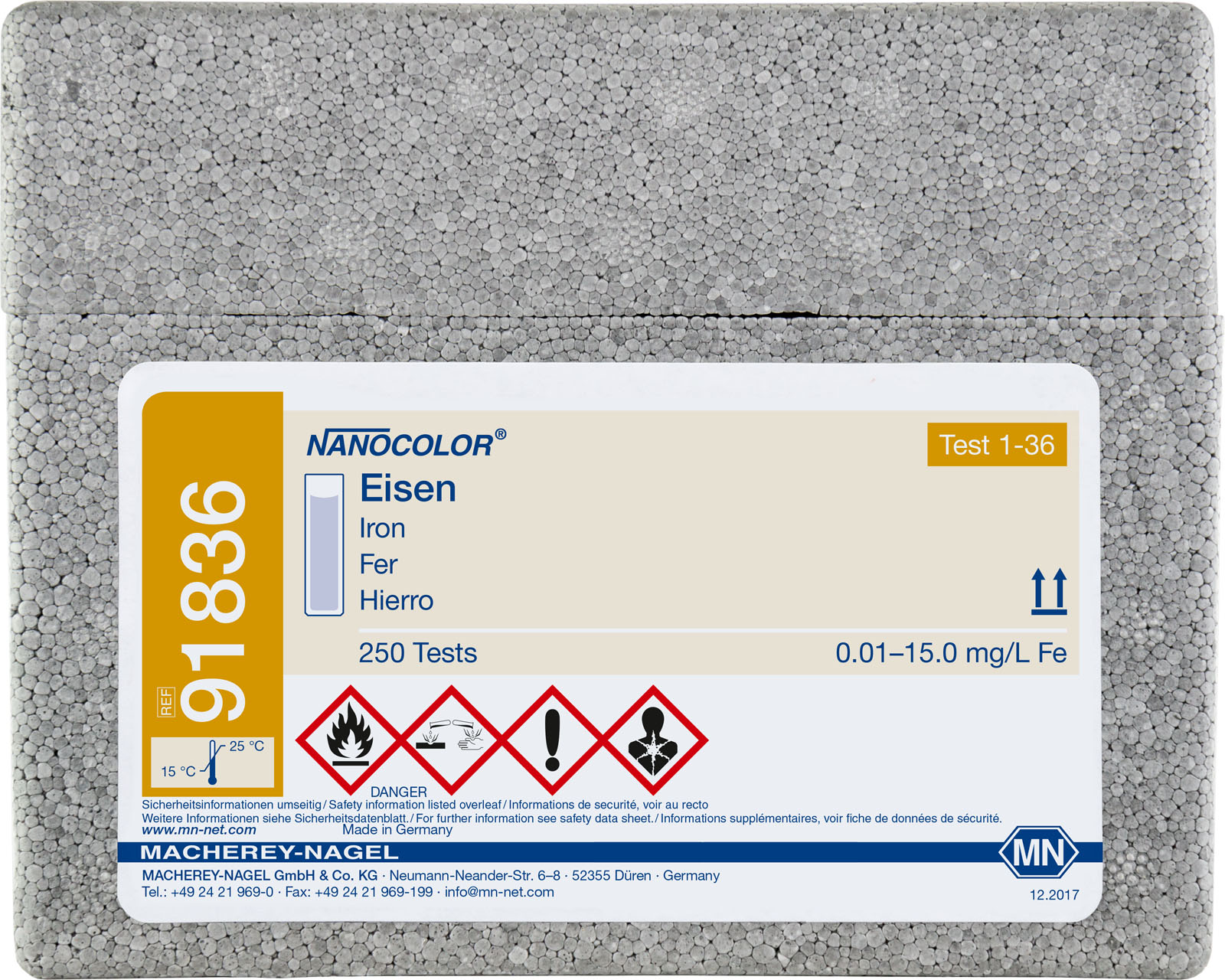 HIERRO NANOCOLOR 0.01-15 MG/L (250)