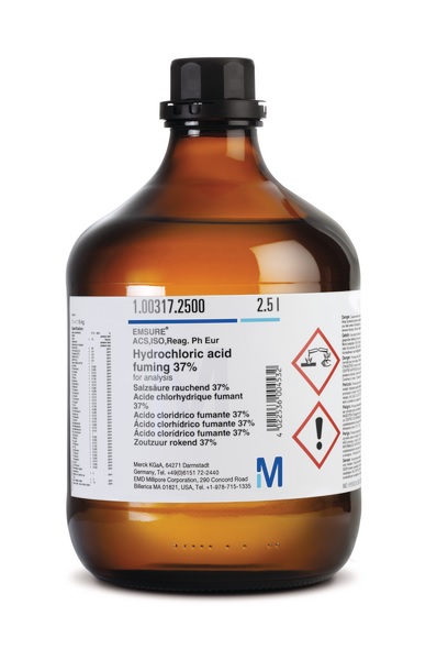ACIDO CLORHIDRICO 37% PA ACS ISO EMSURE (1000) +S