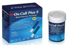 TIRAS REACTIVAS GLUCOMETRO ON CALL PLUS II (50)