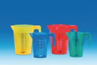 VASO POLIPROPILENO  C/ASA 1000ML DE COLOR (AZUL)