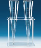 SOPORTE ACRILICO/PP P/2 CONOS SEDIMENTACION IMHOFF