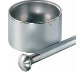 MORTERO ACERO INOXIDABLE C/MANO 165ML