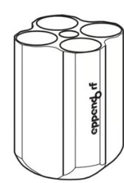 ADAPTADOR P/4 TUBOS 50 ML P/ROTOR S-4-72 (2)