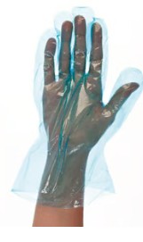 GUANTES LDPE T/L DESECHABLE AZUL (50x100)