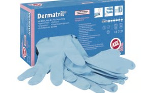 GUANTE NITRILO T/XL S/POLVO KCL DERMATRIL740 (100)