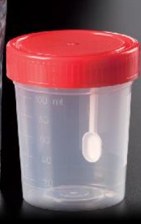 CONTENEDOR 120 ML C/ESPATULA PS B/U ESTERIL (350)