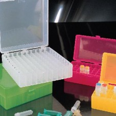 GRADILLA C/TAPA P/50 MICROTUBOS ROSA