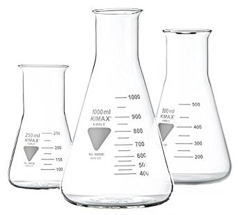 MATRAZ ERLENMEYER B/NORMAL 250 ML (10) BOROSILICA
