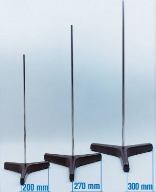 SOPORTE PIE TRIPODE ACERO INOX. 600X10 