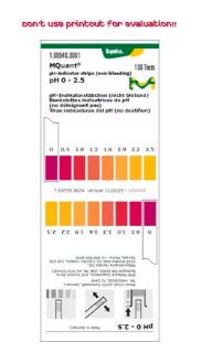 PAPEL INDICADOR PH 0-2.5 (TIRAS) (100)