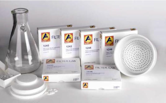 PAPEL FILTRO DISCO PLANO 12.5 CM (F/MEDIA) (100)