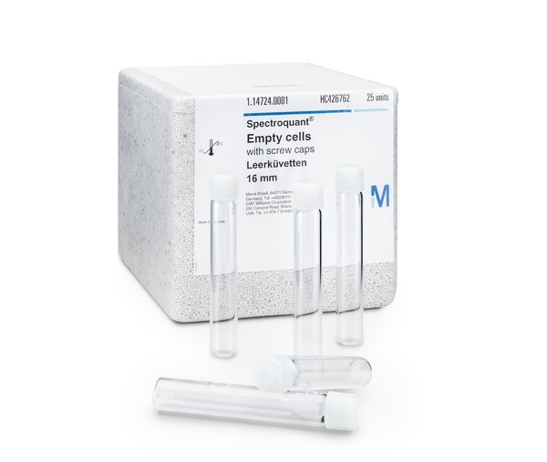 CUBETAS VACIAS 16MM T/ROSCA SPECTROQUANT (25) +