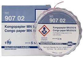 PAPEL INDICADOR PH ROJO CONGO ROLLO 5 M