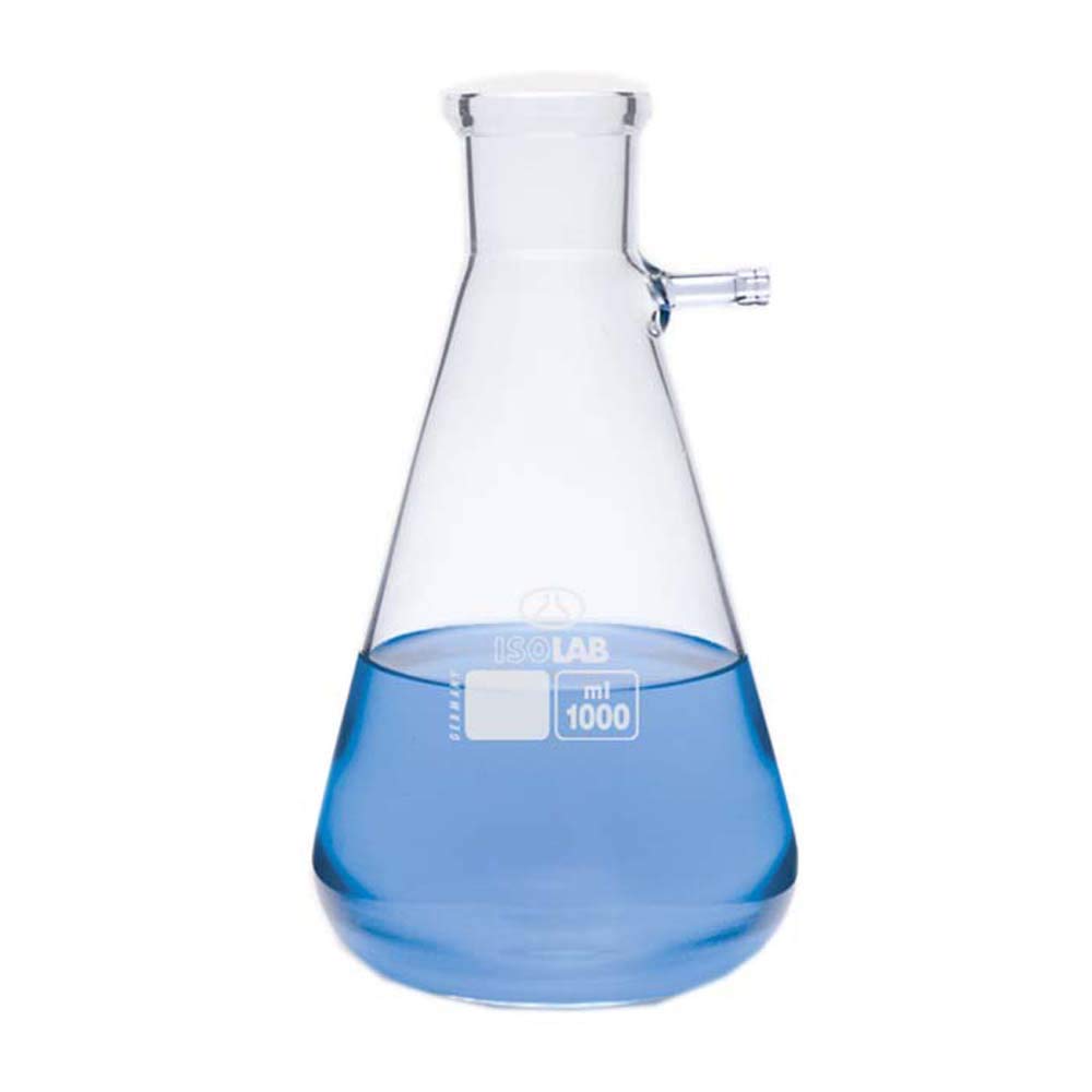 MATRAZ KITASATO 1000 ML C/OLIVA VIDRIO